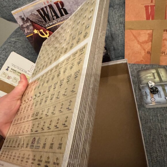 The War: Europe 1939-1945 (open, unpunched, cards factory sealed) Compass Games - Picture 10 of 15